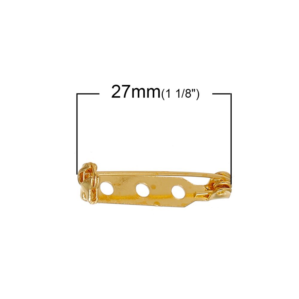 100 Suportes de fuso 27mm N°01 Ouro
