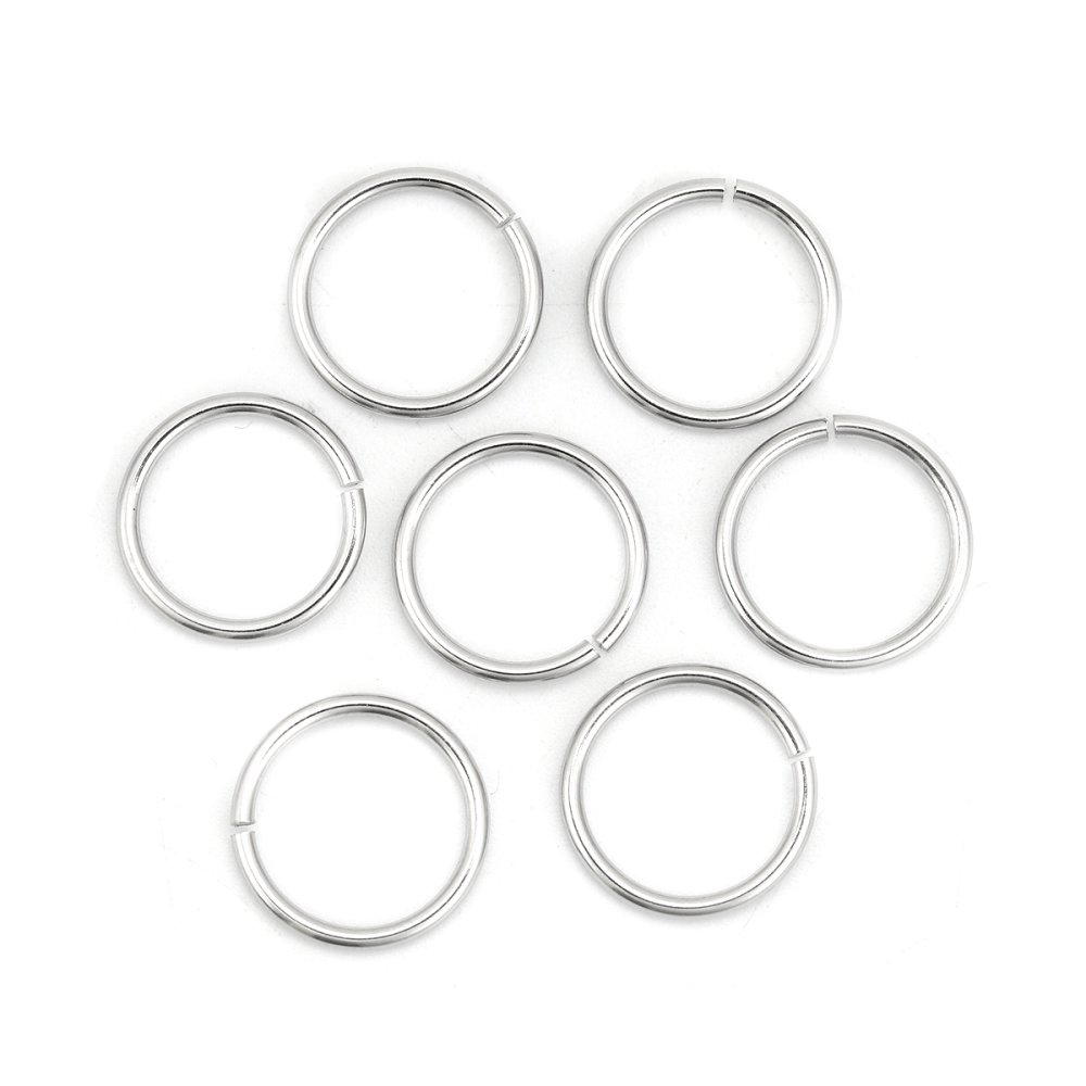 10 Anéis de junção abertos 15 mm Inox