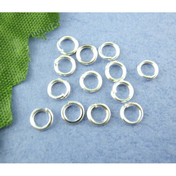 10 Anneaux de jonction ouvert 05 mm Argent N&deg;01