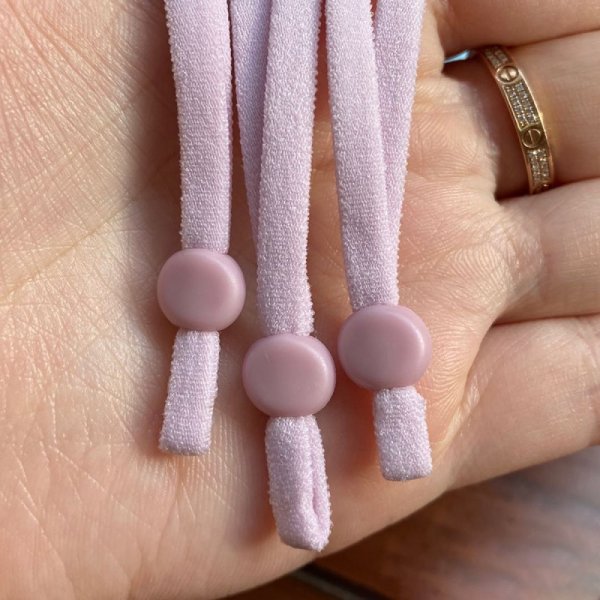 10 fitas el&aacute;sticas roxas com fivela ajust&aacute;vel para m&aacute;scara...