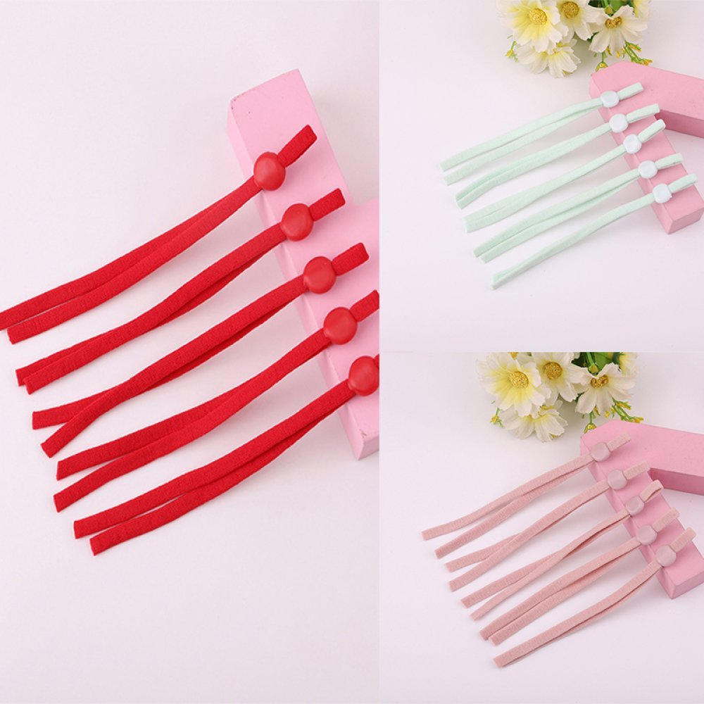 10 fitas elásticas cor-de-rosa com fivela ajustável para máscara...