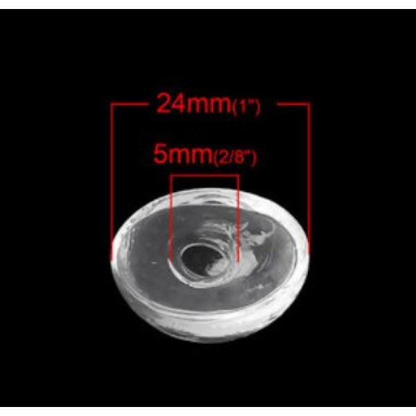 10 Boules en verre Ovale &agrave; remplir