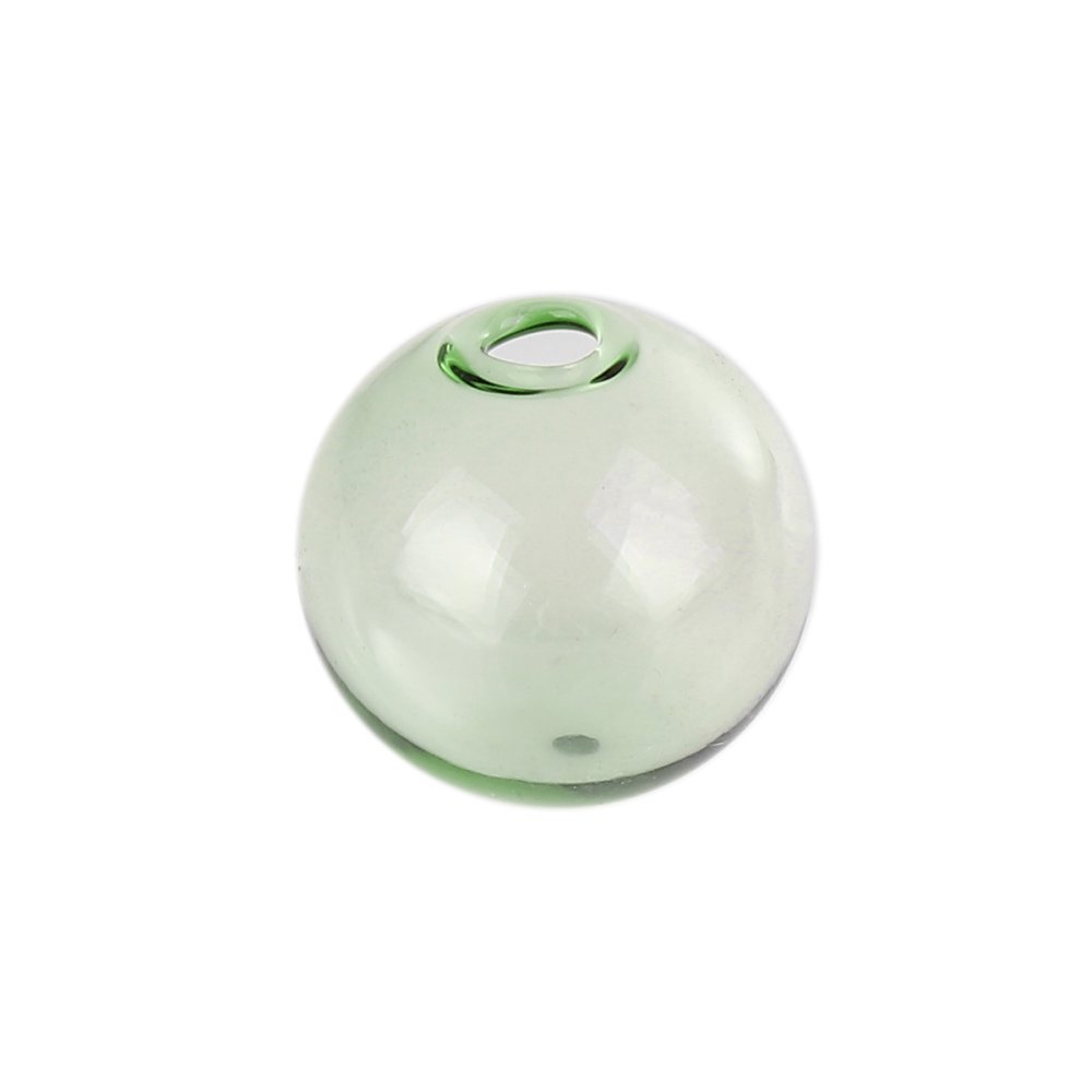10 Bolas de vidro redondas de 12 mm Verde para encher