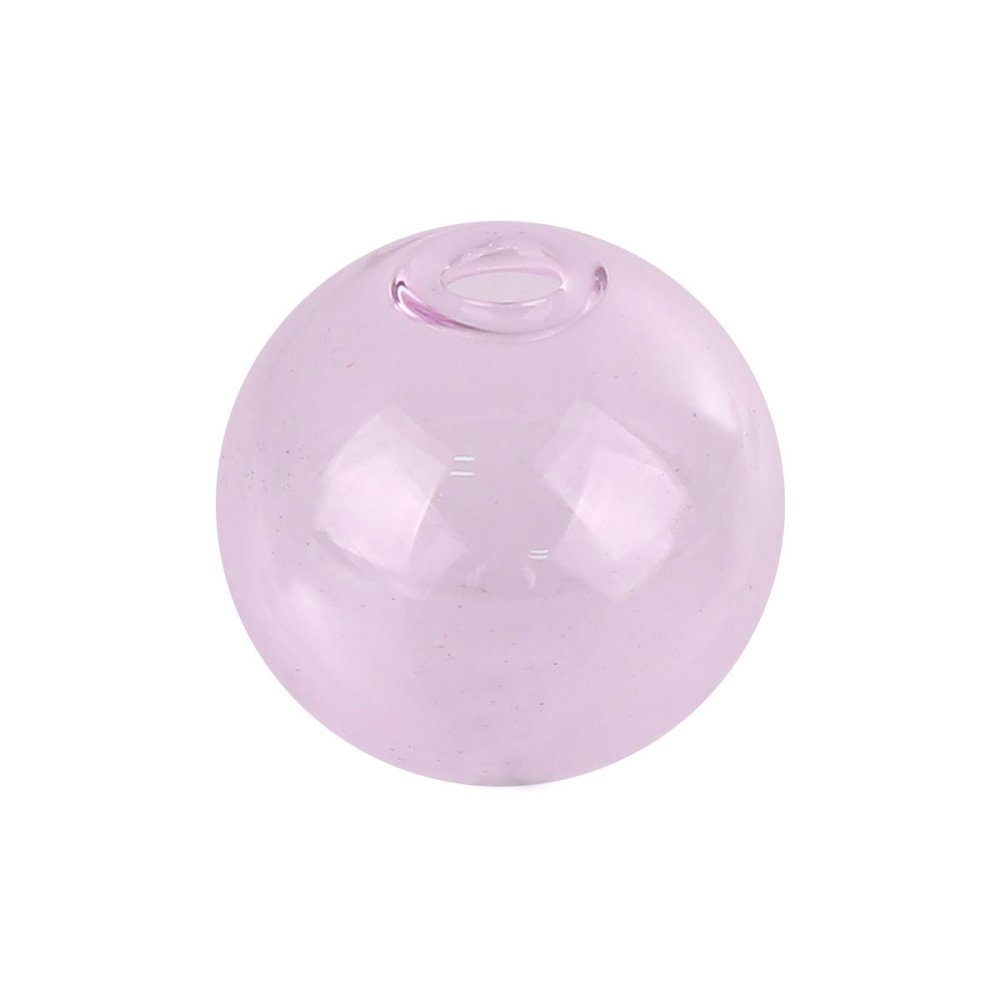 10 bolas de vidro de 12 mm redondas Cor-de-rosa para encher