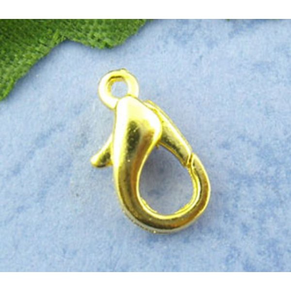 10 mosquet&otilde;es 12 x 07 mm banhados a ouro