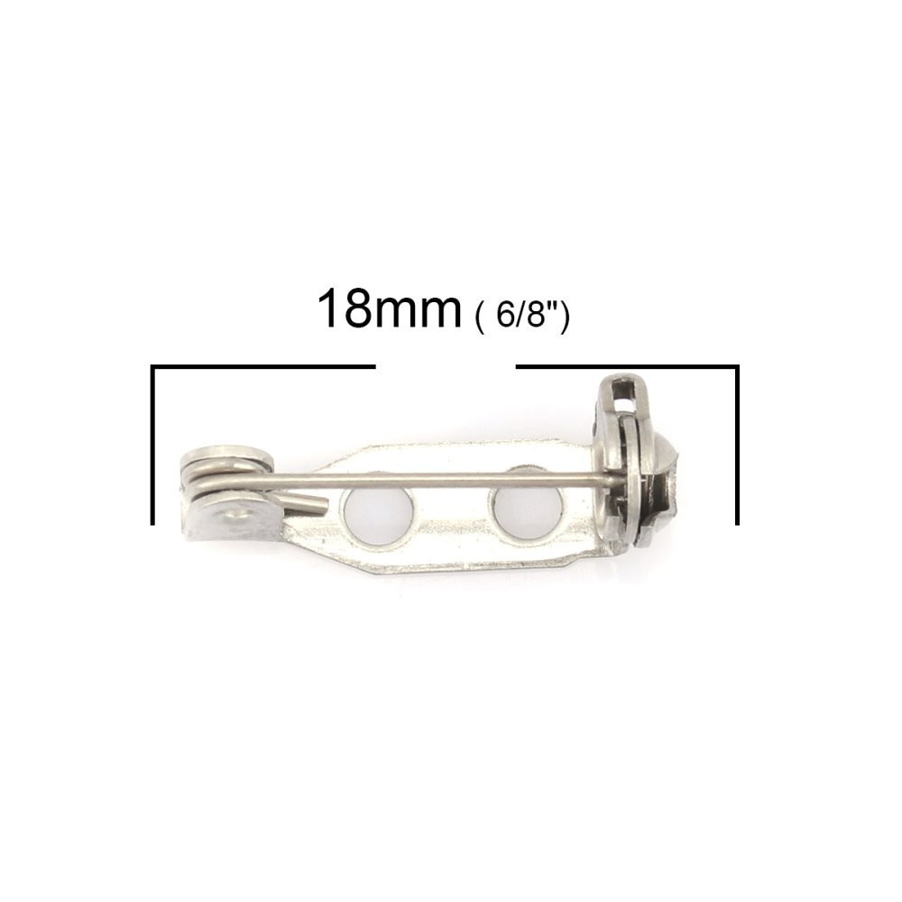 10 Suportes de fuso 18mm Aço inoxidável N°01