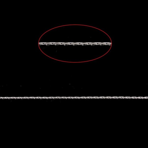 10 metros de corrente met&aacute;lica prateada para fazer colares, pulseiras e colares DIY