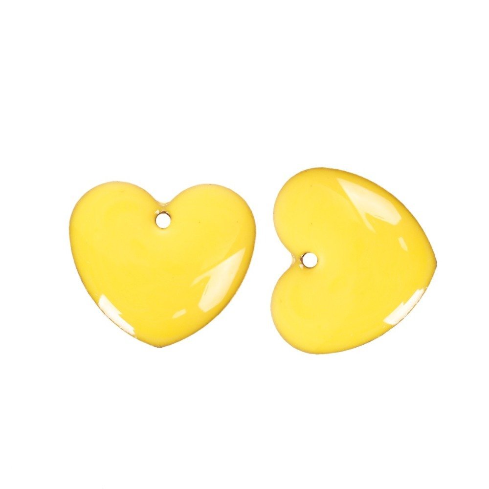 10 corações de lantejoulas prateadas esmaltadas de dupla face N°04