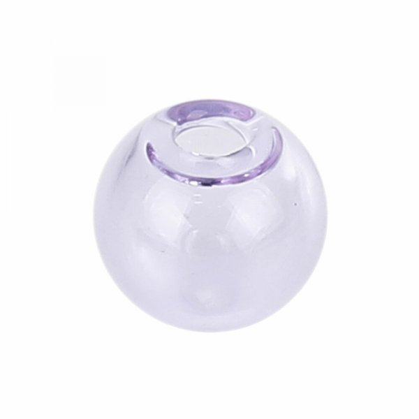 1 Bola de vidro redonda para encher 16 mm Roxo