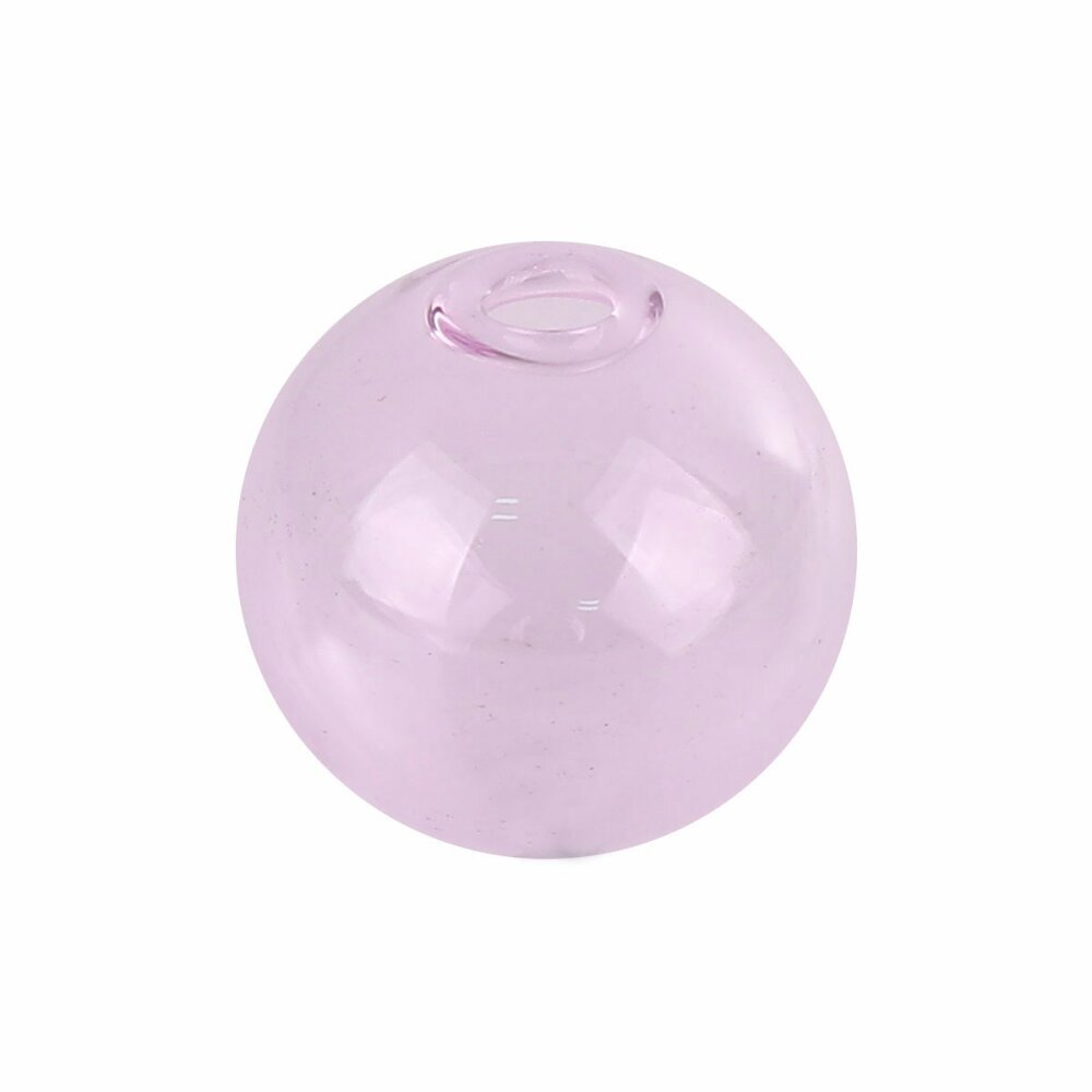 1 bola de vidro redonda de 16 mm Rosa para encher