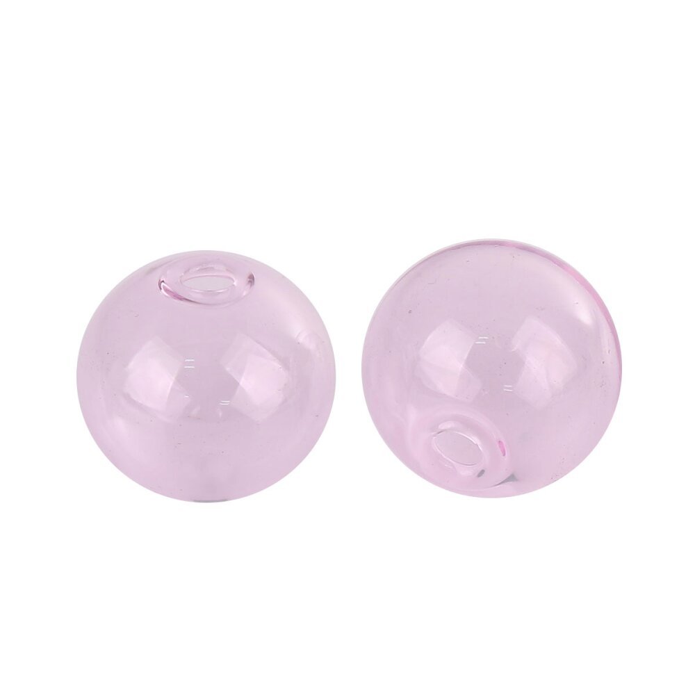 1 x bola de vidro redonda de 20 mm cor-de-rosa para encher