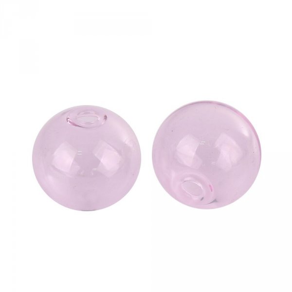 1 x bola de vidro redonda de 20 mm cor-de-rosa para encher