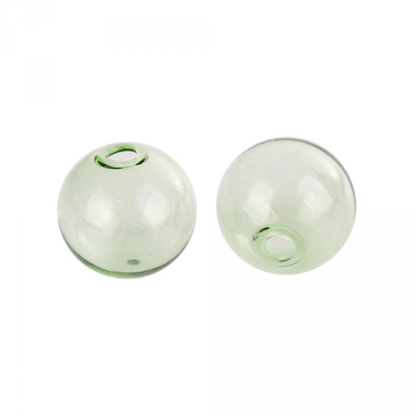 1 bola de vidro redonda de 20 mm Verde para encher