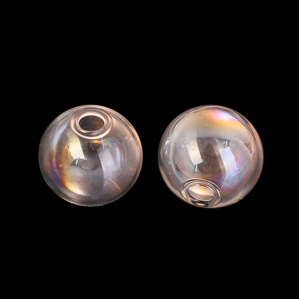 1 Bola de vidro redonda para encher 17mm AB Clear