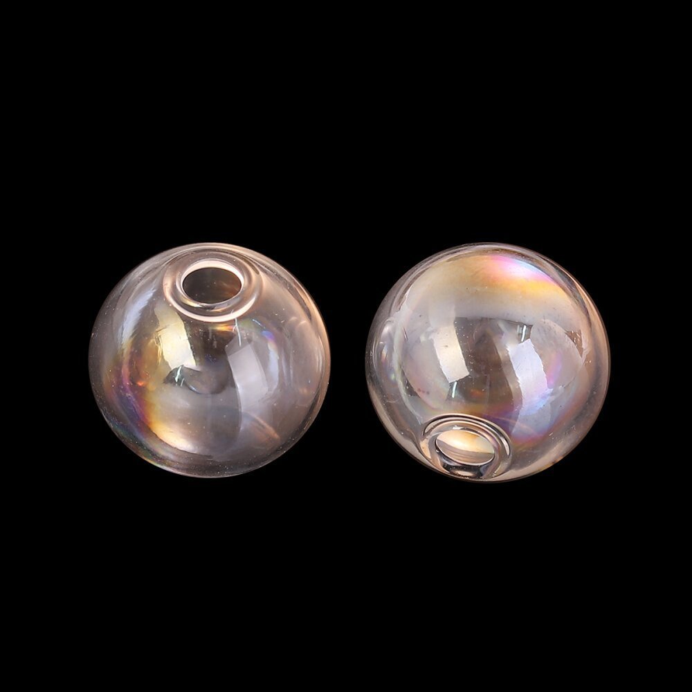 1 Bola de vidro redonda para encher 17mm AB Clear
