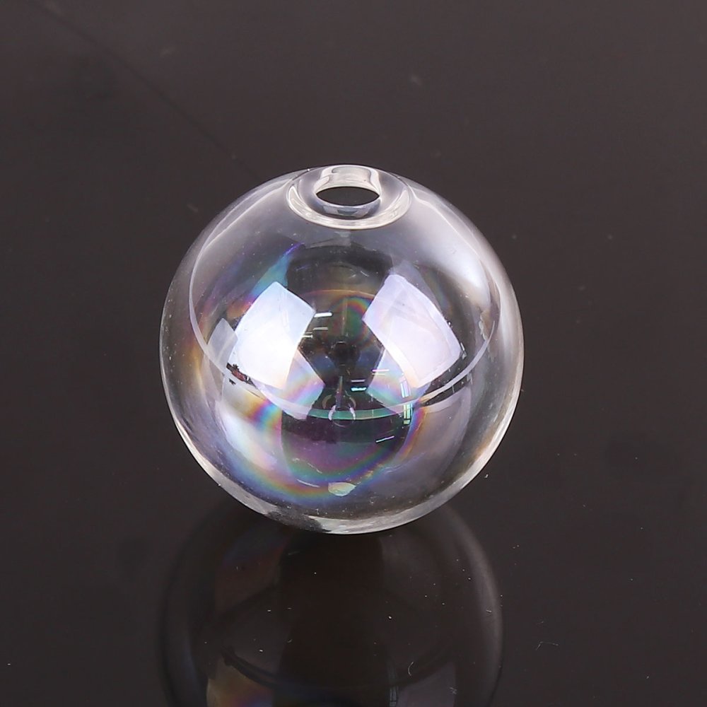 1 Bola de vidro redonda 25mm AB Transparente para encher