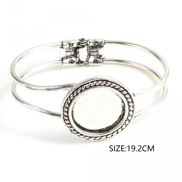 1 Bracelet support cabochon + 1 cabochon verre 20mm N&deg;03