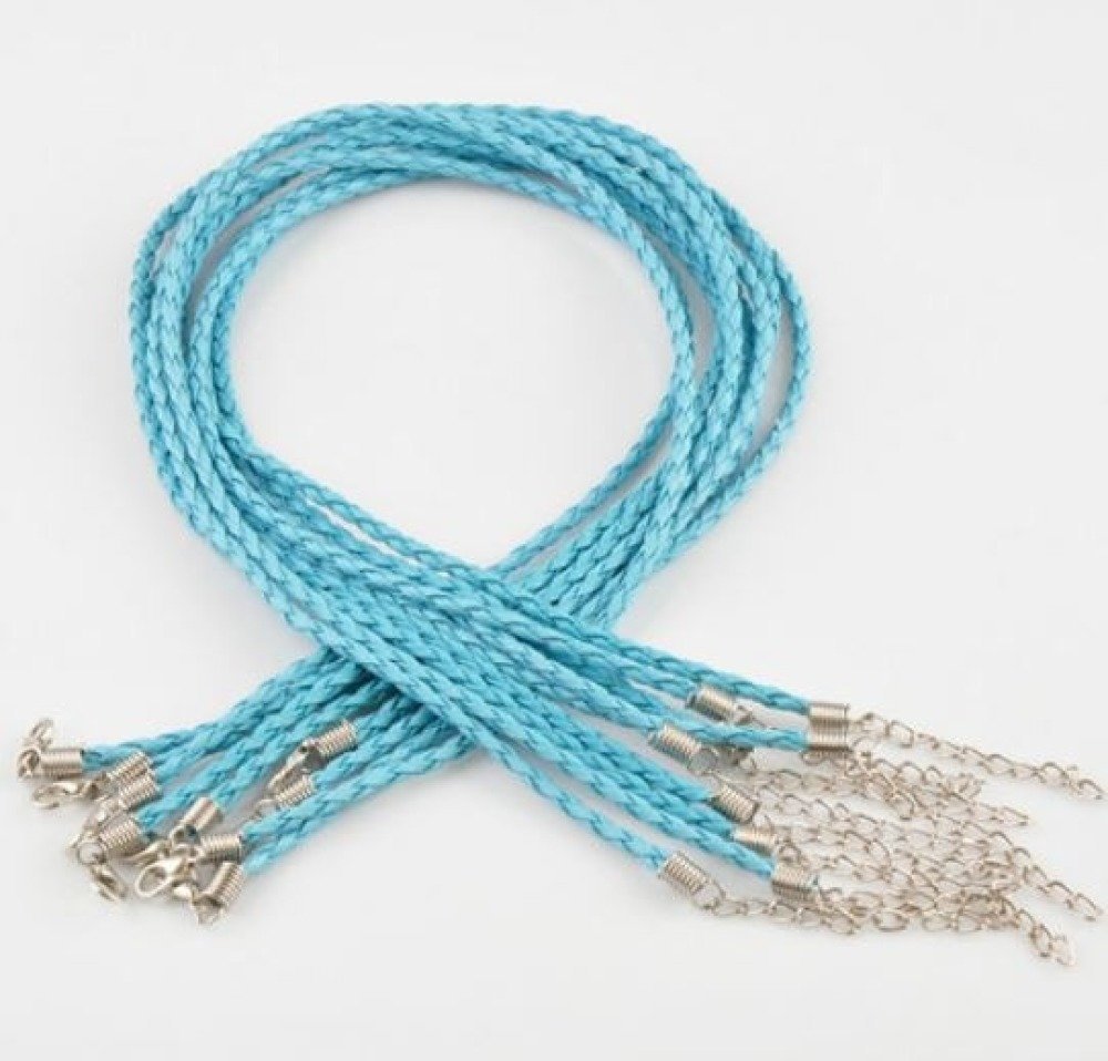1 Cordão entrançado N°09 - Suporte de colarinho com 3 mm de diâmetro