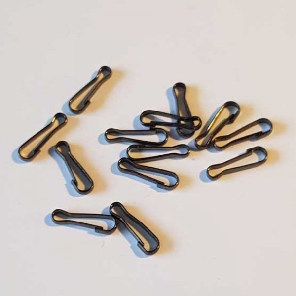 1 Fermoir 12 x 03 mm Noir Fum&eacute;