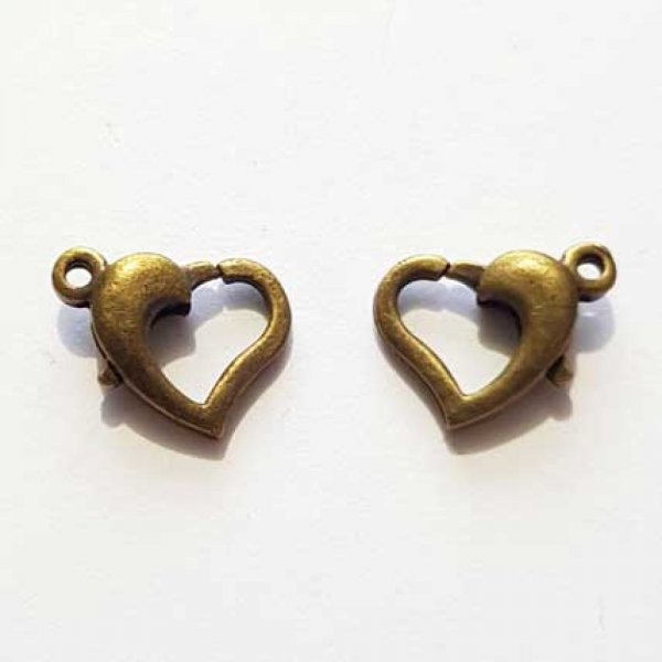 1 Fecho-carabina Cora&ccedil;&atilde;o 13 mm