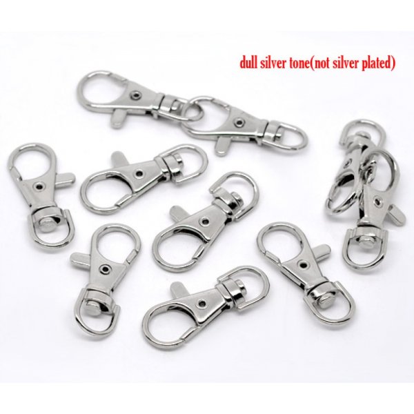 1 Fermoir Mousqueton porte cl&eacute;s