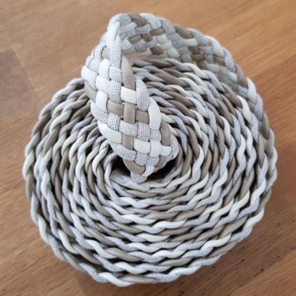 1 metro de couro entran&ccedil;ado N&deg;01 30 mm