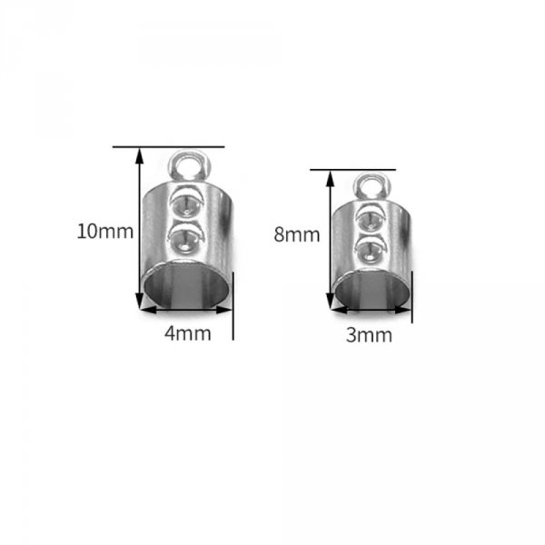 1 ponta de a&ccedil;o inoxid&aacute;vel para esmagar, apertar, dobrar e colar 2 mm x 8 mm