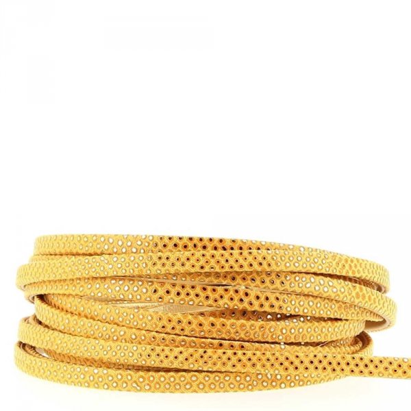Bracelete de lagarto de 1 metro Amarelo/Dourado 05 mm