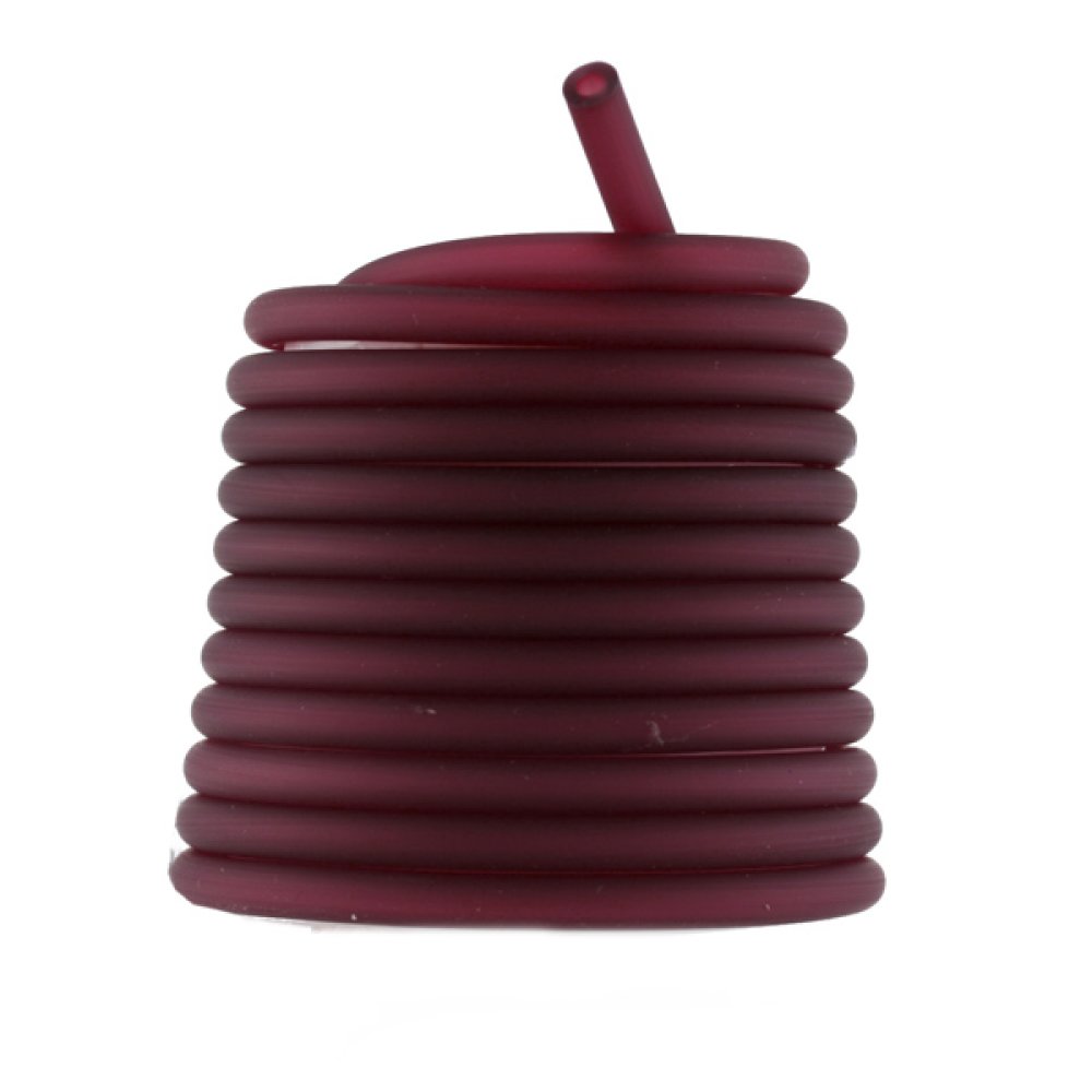 1 metro de cordão de pvc oco 3 mm bordeaux