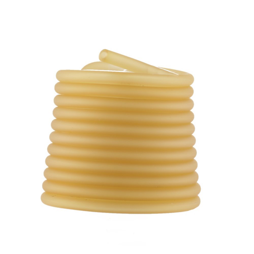 1 metro de cordão de pvc oco de 3 mm Champanhe