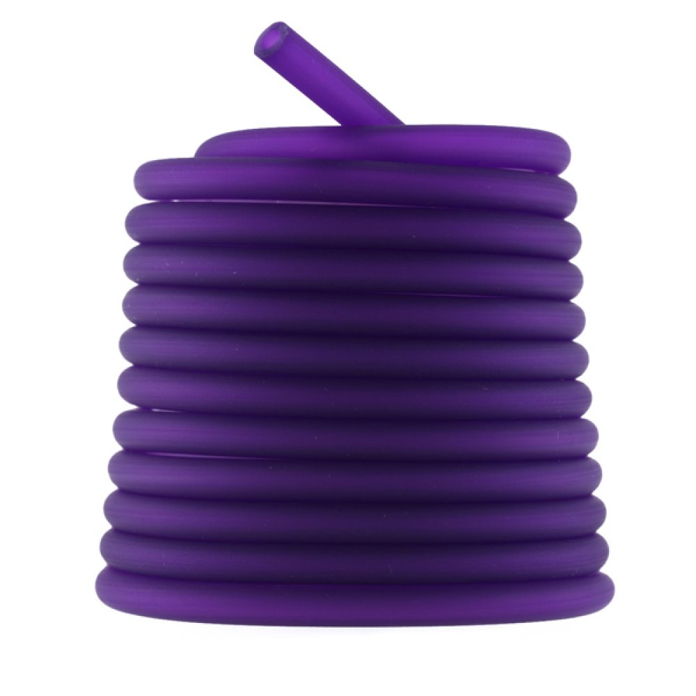 1 metro de fio oco de pvc 3 mm roxo
