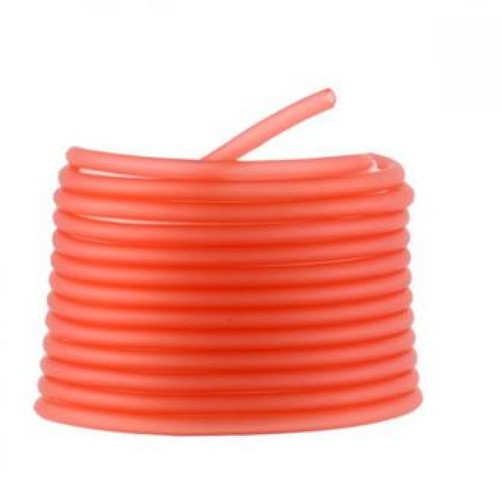1 metro de fio oco de pvc 3 mm vermelho claro