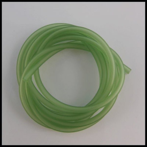 1 metro de fio oco de pvc de 3 mm verde claro