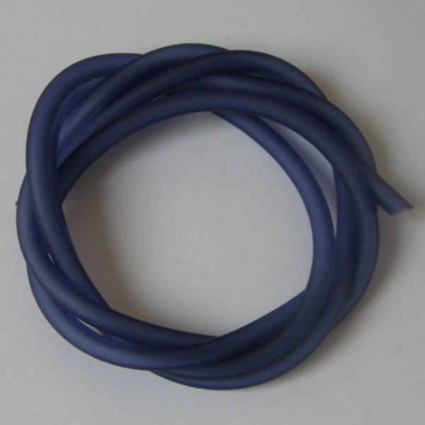 1 metro de fio oco de pvc 5 mm azul Montana