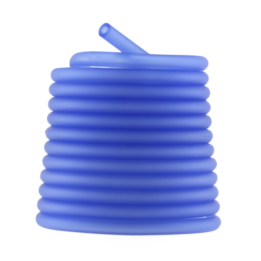 1 metro de fio oco de pvc 5 mm azul médio