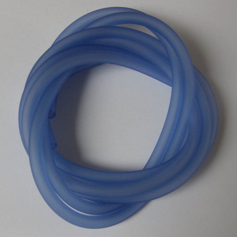 1 metro de fio oco de pvc 5 mm azul médio