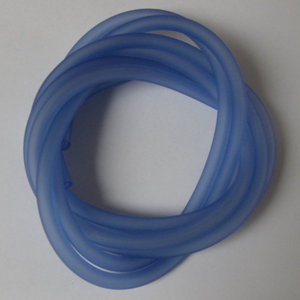 1 metro de fio oco de pvc 5 mm azul m&eacute;dio