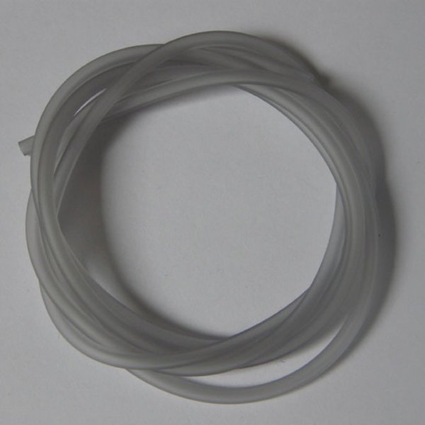 1 metro de fio oco de pvc 5 mm cinzento claro