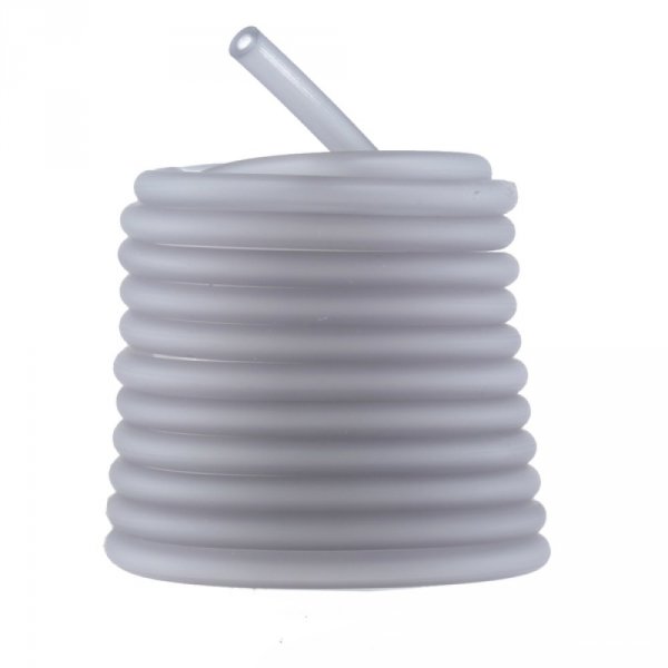 1 metro de fio oco de pvc 5 mm cinzento claro