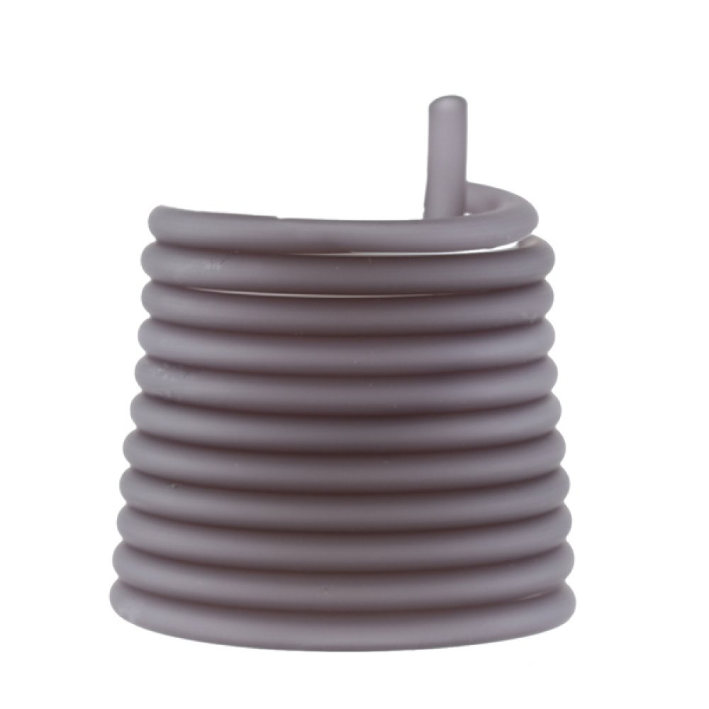 1 metro de fio oco de pvc de 5 mm cinzento-fumo