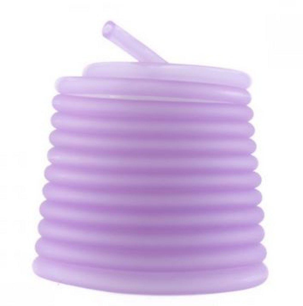 1 metro de fio oco de pvc 5 mm lilás
