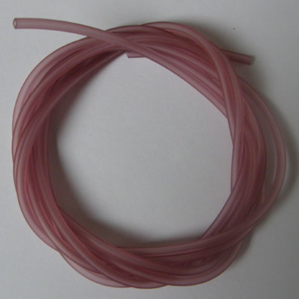 1 metro de fio oco de pvc 5 mm ameixa