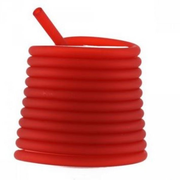 1 m&egrave;tre cordon Pvc Creux 5 mm Rouge