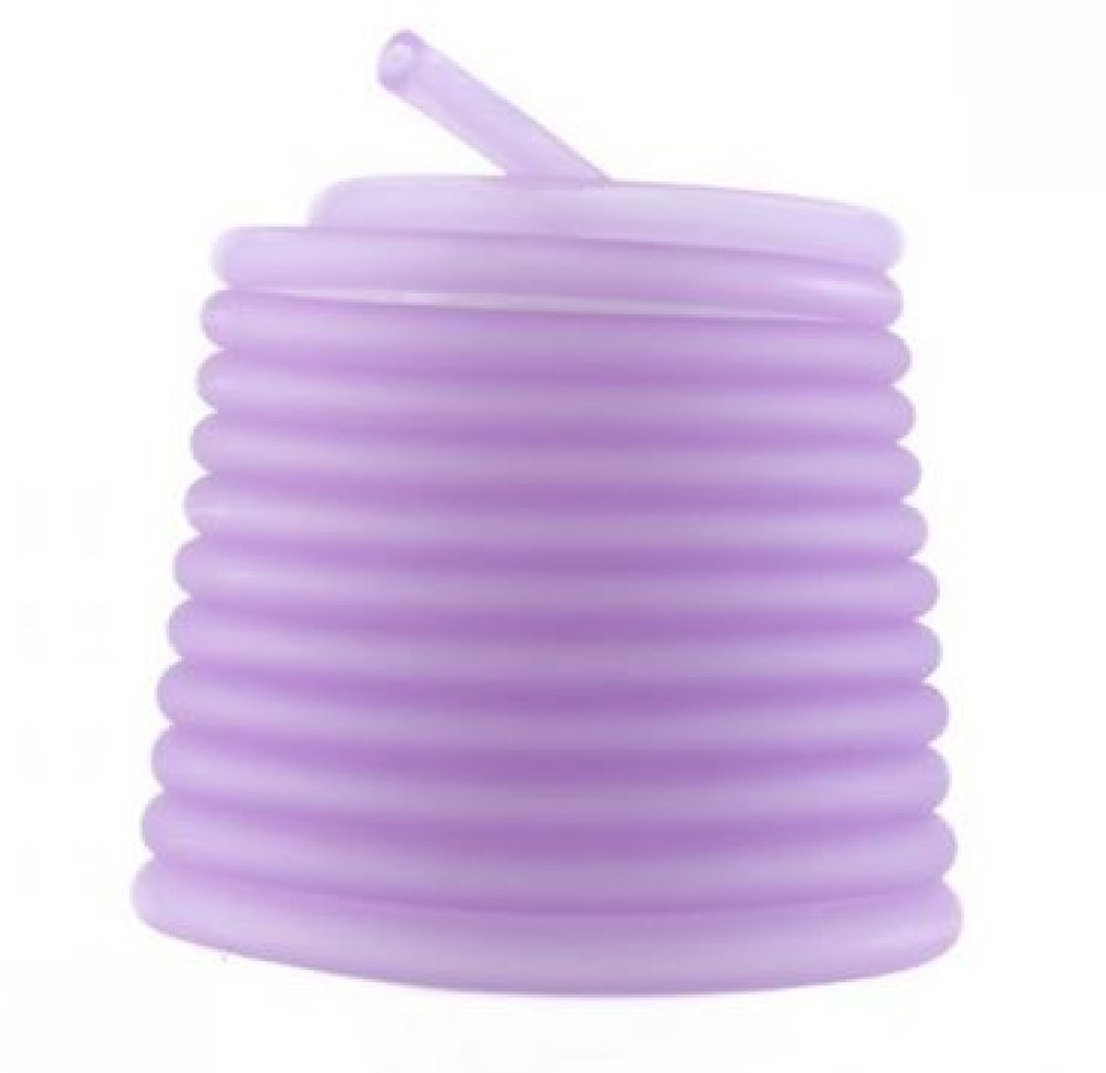 1 metro de fio oco de pvc 6,5 mm lilás