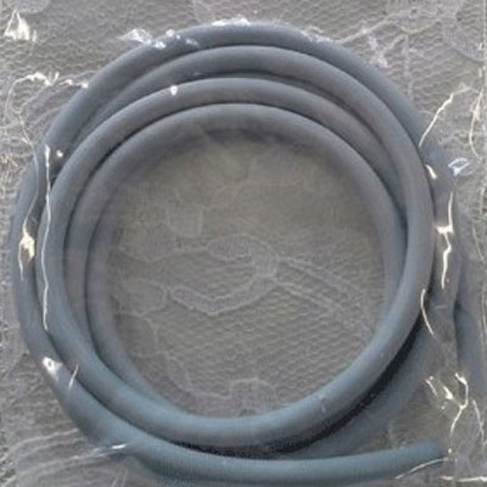 1 metro de cordão oco de PVC 4 mm cinzento escuro Pastel