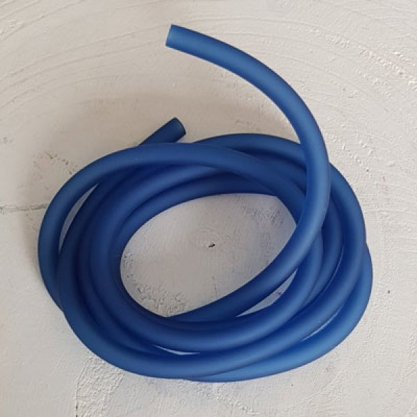 1 metro de fio oco de PVC 6,5 mm azul escuro