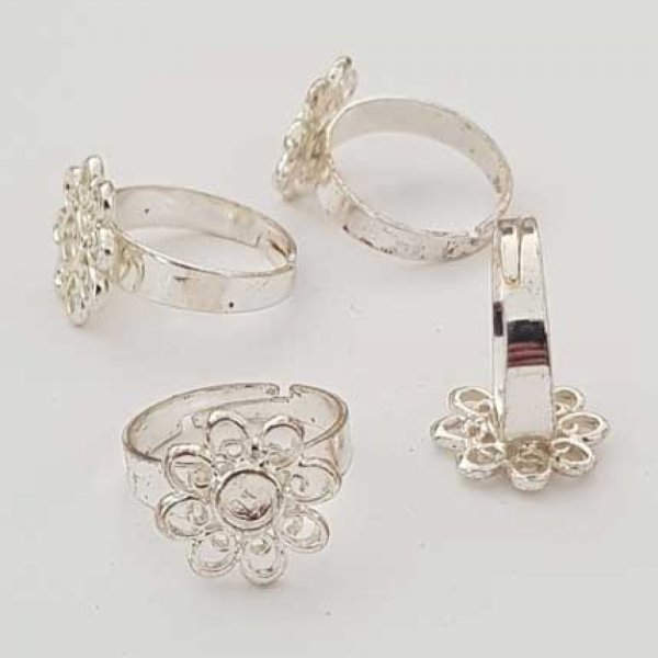 1 support bague fleur 4 mm N&deg;01