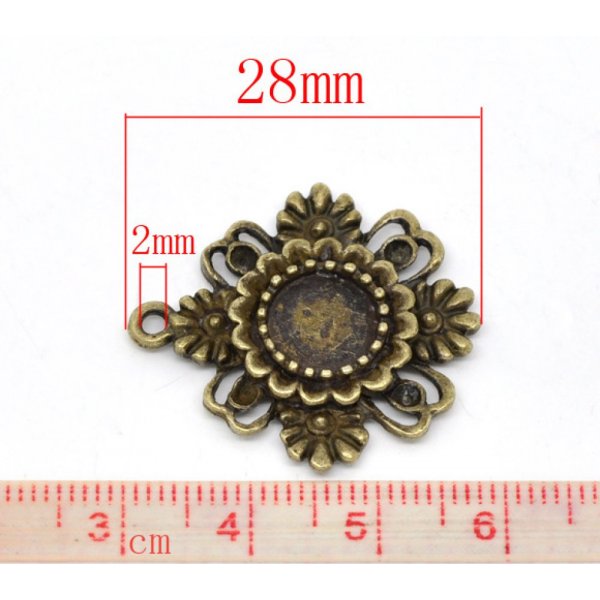 1 suporte para caboch&atilde;o 08 mm N&deg;06 Bronze