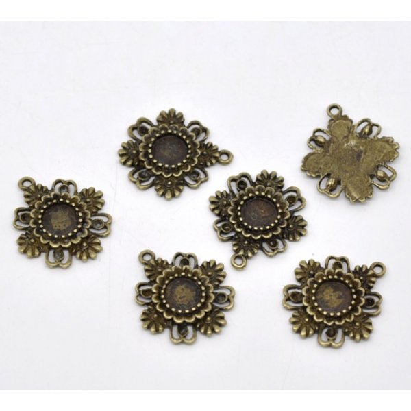 1 suporte para caboch&atilde;o 08 mm N&deg;06 Bronze