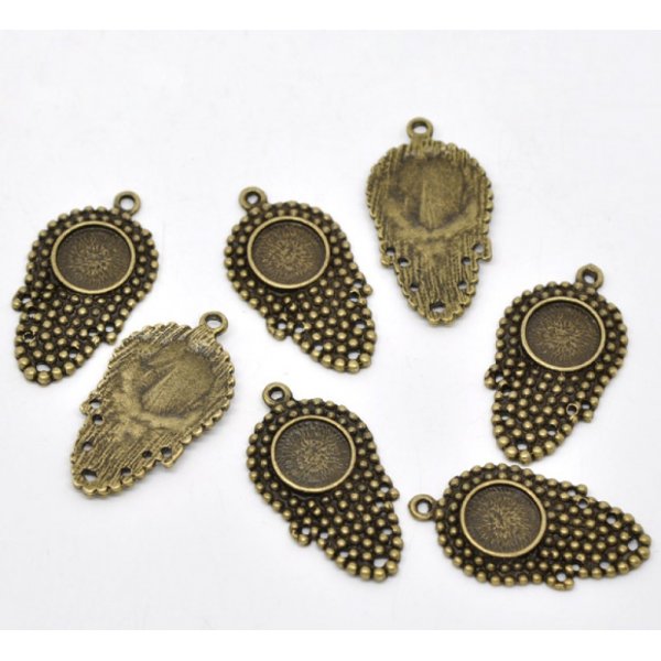 1 suporte para caboch&atilde;o 12 mm N&deg;09 Bronze